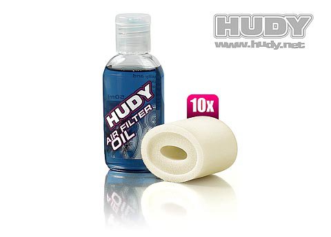 Hudy Air Filter Foam & Oil - Xray XB808 Low Profile (10)