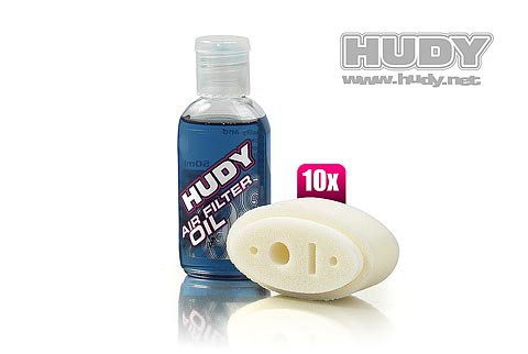 Hudy Air Filter Foam & Oil - Associated Rc8 (10)