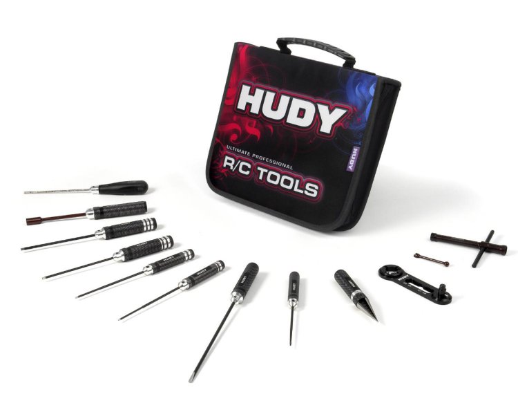 Hudy Set Of Tools + Carrying Bag - For Nitro Touring Cars