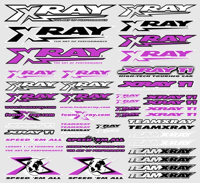 Xray Sticker For Body - Purple