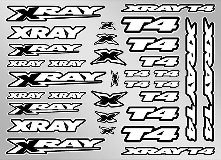 Xray T4 Sticker For Body - White