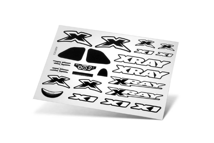 Xray X1 Sticker For Body - White