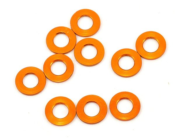 Xray Alu Shim 3X6X0.5mm - Orange (10)