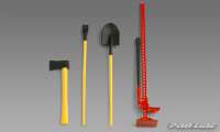 Набор инструмента "трофи" (high lift jack, pry bar, shovel, axe)