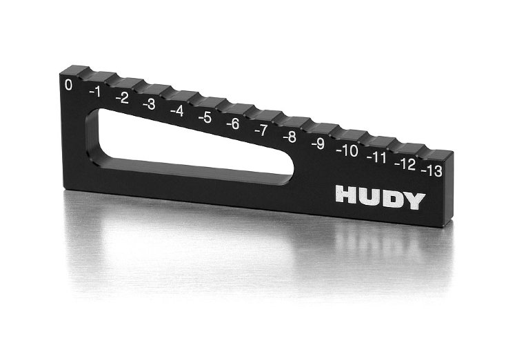 Hudy Chassis Droop Gauge 0 to -13 mm for 1/8 Off-Road
