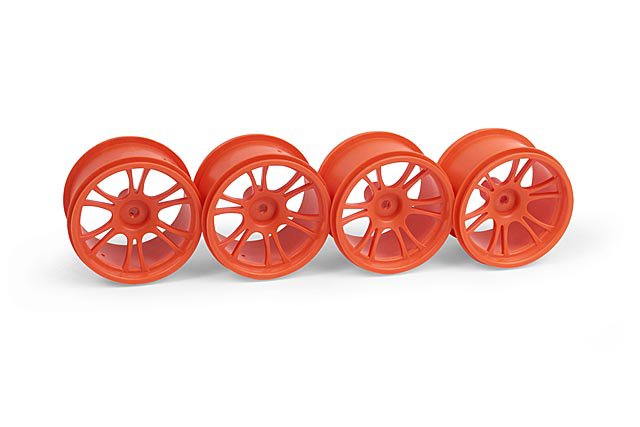 Xray M18MT Starburst Wheels - Orange (4)