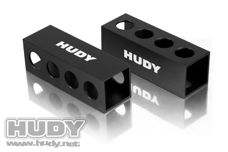 Hudy Chassis Droop Gauge Support Blocks 30mm 1/8 Off-Road - LW (2)