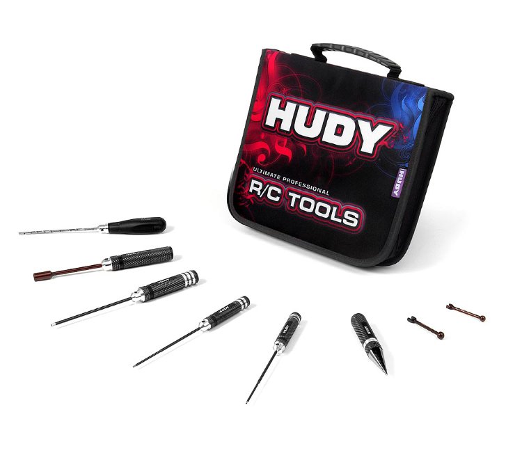 Hudy Set Of Tools + Carrying Bag - For Electric Touring Cars