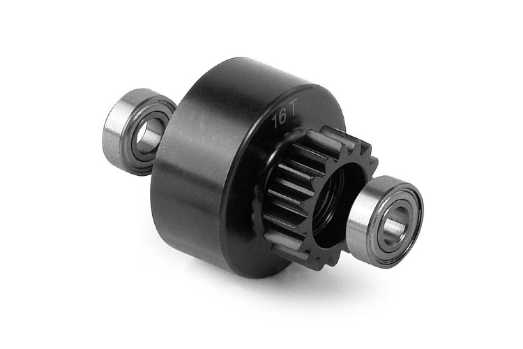 Xray XB808 Clutch Bell 16T With Oversized 5x12x4mm Ball-Bearings