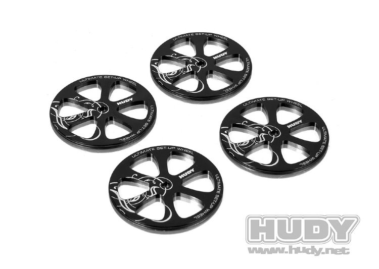 Hudy Alu Set-up Wheel for 1/10 Touring Cars (4)
