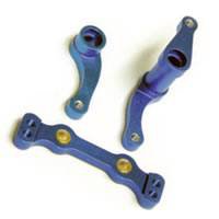 Aluminium Steering Assembly w/ Bearings for the Associated RC10B4/T4/SC10 - Blue