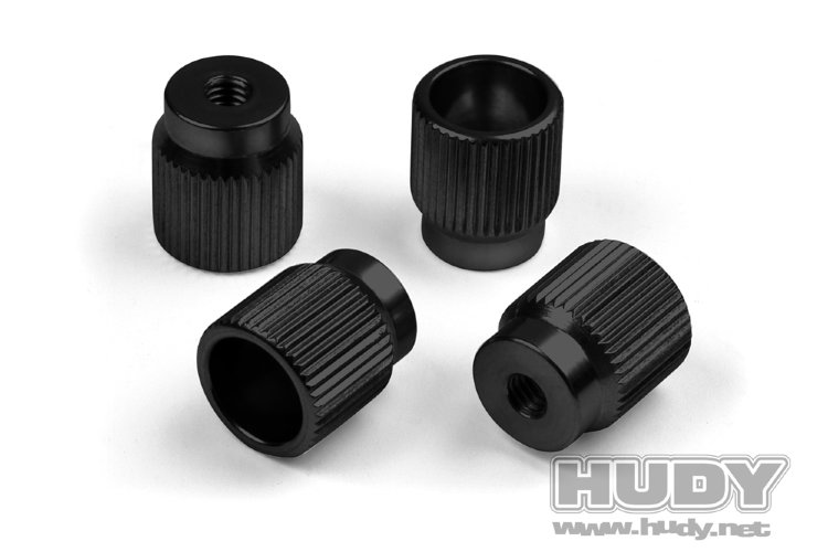 Hudy Alu Nut For 1/10 Touring Set-Up System (4)