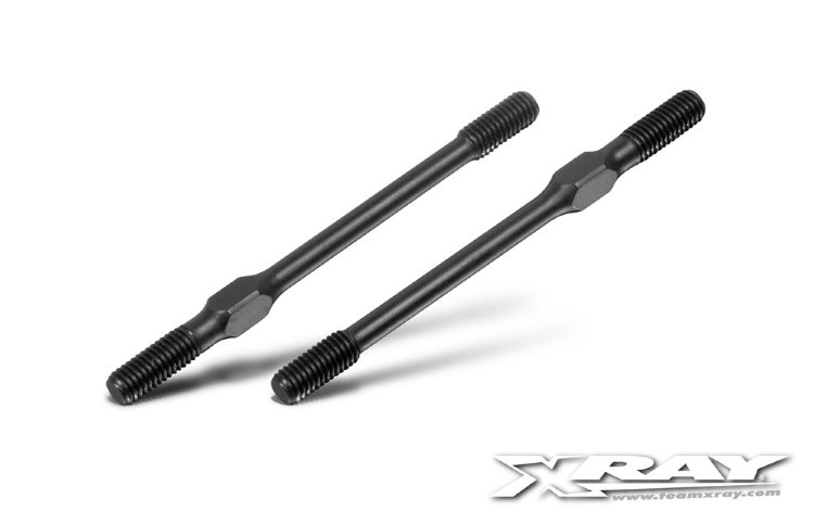 Xray Adj. Turnbuckle 70mm M5 L/R - HUDY Spring Steel™ (2)